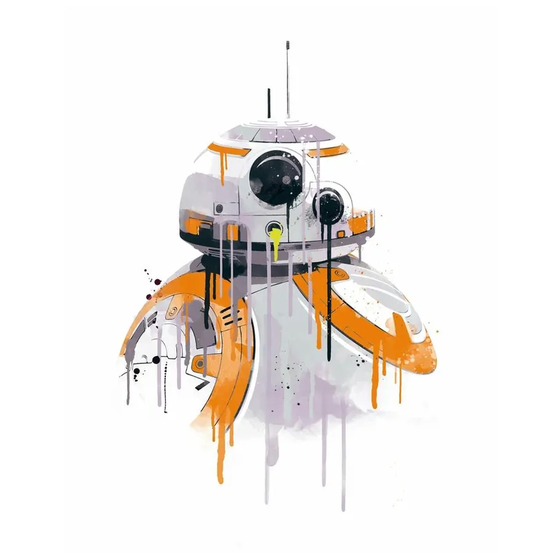 Bb8 Watercolor Square Free Shipping