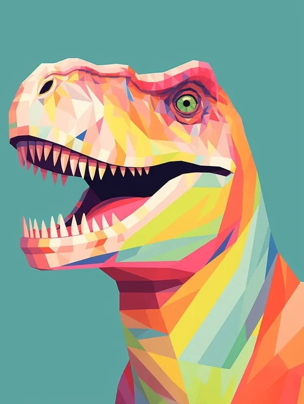 Same Day Shipping Colourful Dinosaur Carcharodontosaurus 1