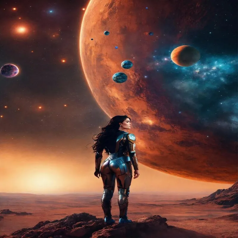 Genuine Woman In Space