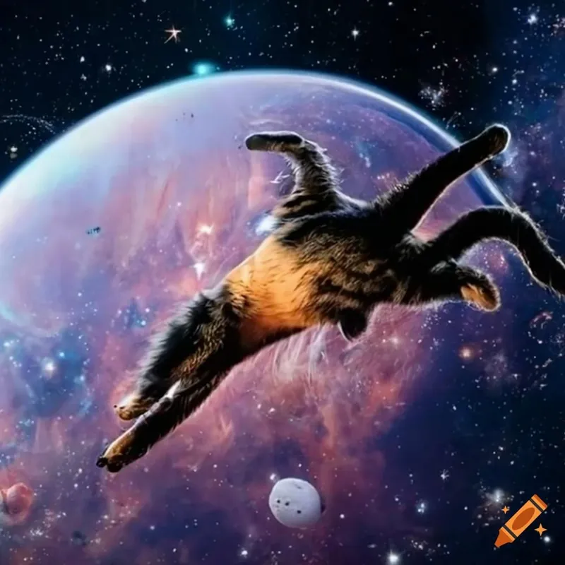 Flash Sale Alien Cat Legs in Space