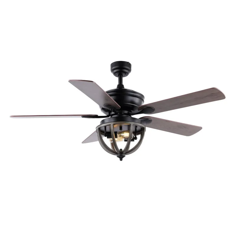 Affordable Collins 52" Farmhouse Industrial Iron Dome Shade LED Ceiling Fan With Remote