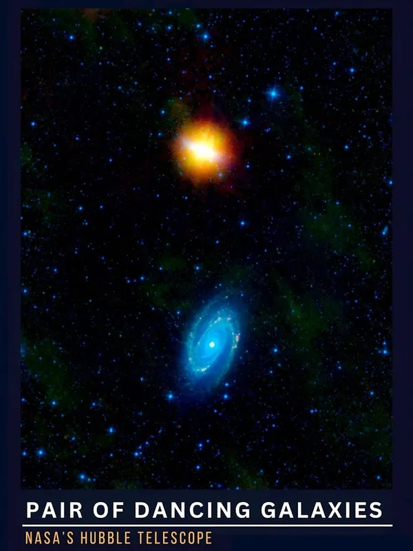 Pair Of Dancing Galaxies 1 Modern