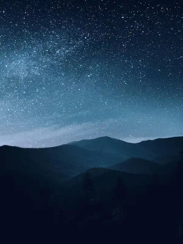 Grab Now Night Sky Over Mountains 1