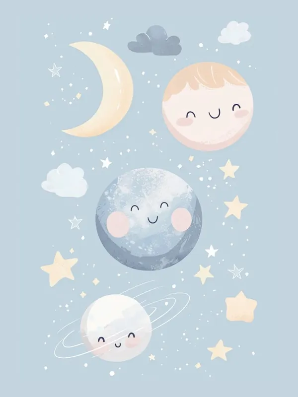 Same Day Shipping Moon And Stars