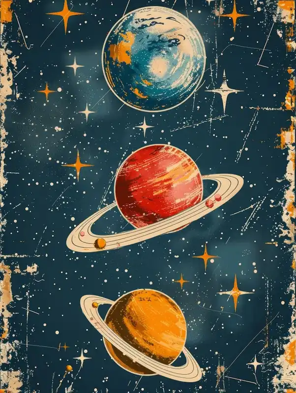 Retro Space Poster 1 Best Seller