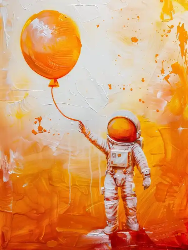 Fast Shipping Astronaut With Balloon
