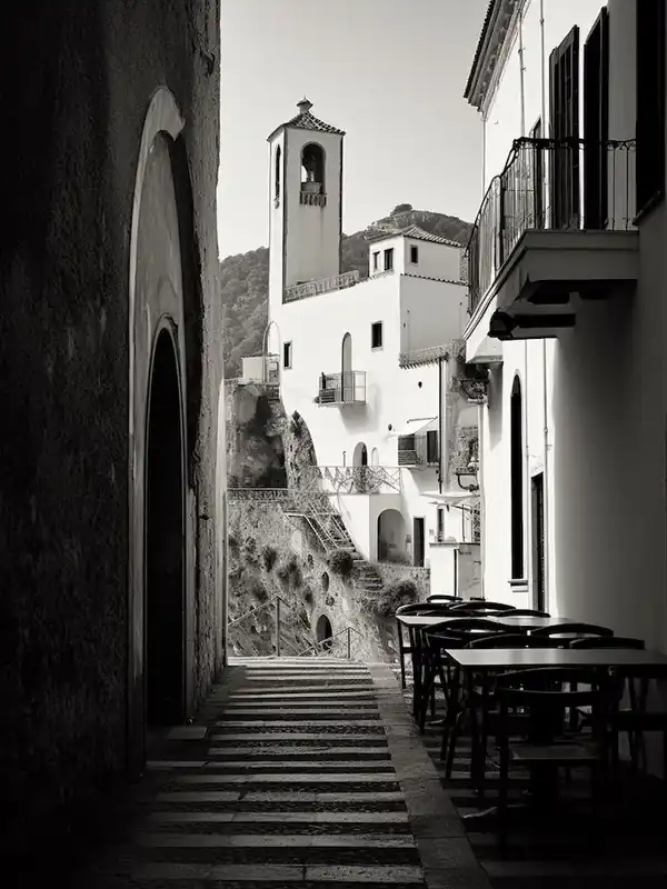 Amalfi, Italy, Mediterranean Black And White Photography Analogue 2 Exclusive Offer