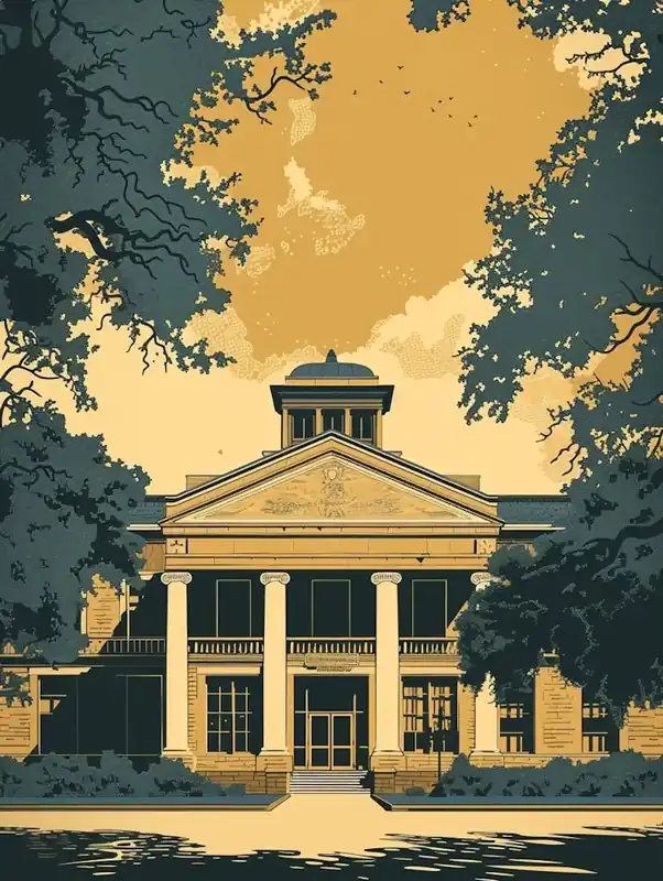 Duotone Illustration The Bullock Austin Texas State History Museum 1 One Day Deal