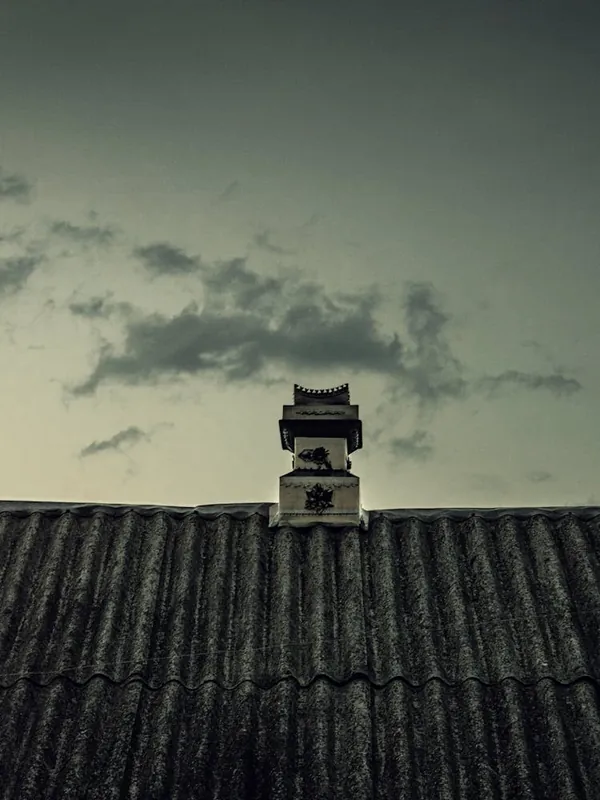 Clearance The Night Sky And The Roof Of The Old House