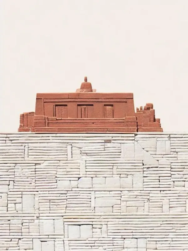 Karnak Temple Complex Egypt Boho Landmark Illustration Low Price