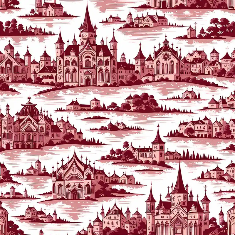 Toile De Jouy Pattern Art Genuine