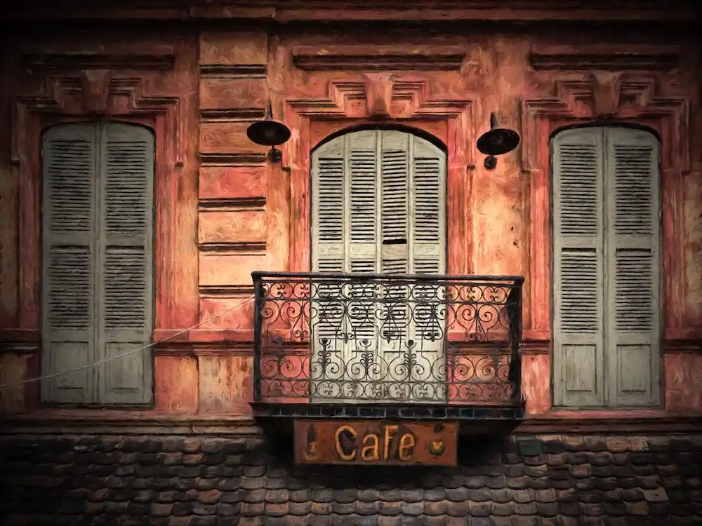 Viral Balcony Above The Cafe
