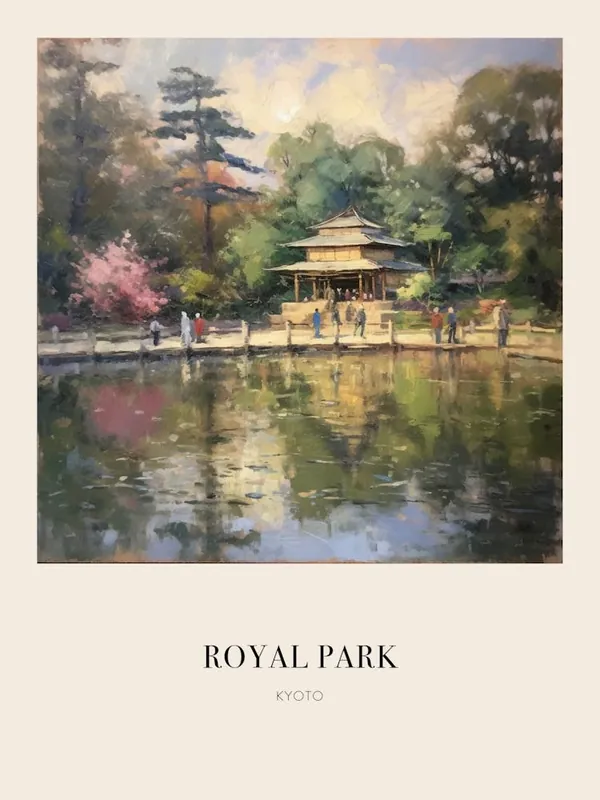 Best Choice Royal Park Kyoto Vintage Cezanne Inspired Poster