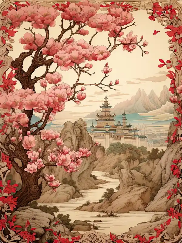 Cherry Blossom Victorian Style 2 No Minimum Order
