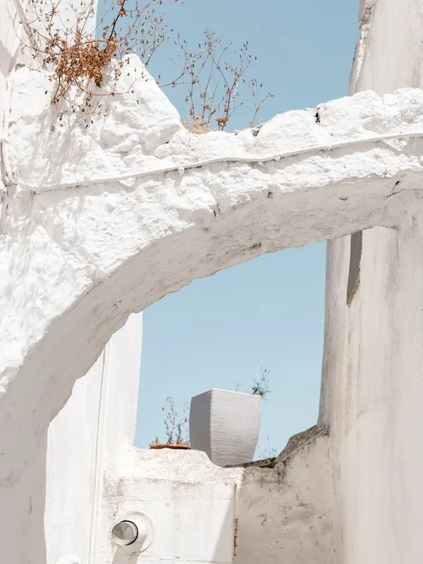 White Ostuni Blue Sky Fast Shipping