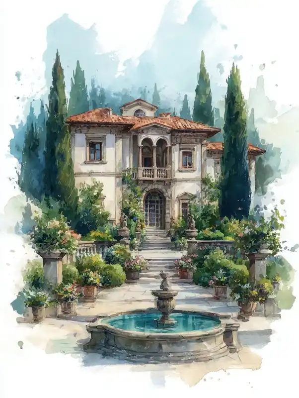 Aihrgdesign Isolated Watercolor Painting Of Italian Renaissan 66260fcd Cd45 4e78 88f2 5f77f17872c2 3 Seasonal Sale