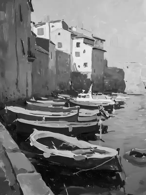 Fresh Stock Black And White Of Boats