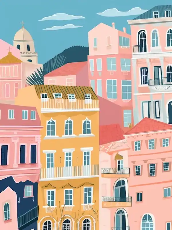 Trieste 2, Italy Illustration Exclusive