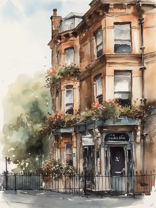 Limited Offer Putney London Neighborhood, Watercolour 3