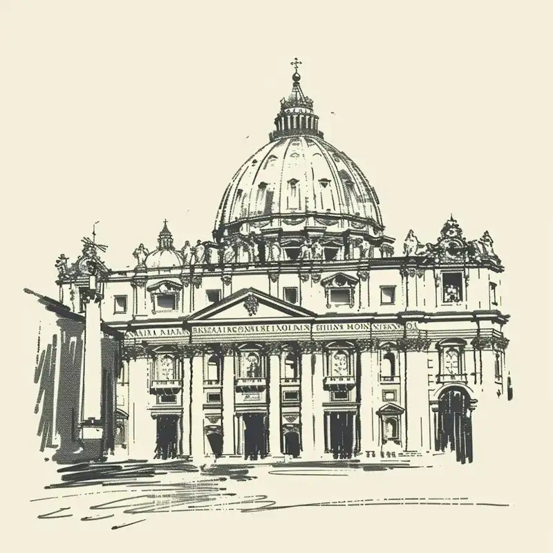 Sale A Vatican City Hand Drawn Sketch Illustration 1720444795 4