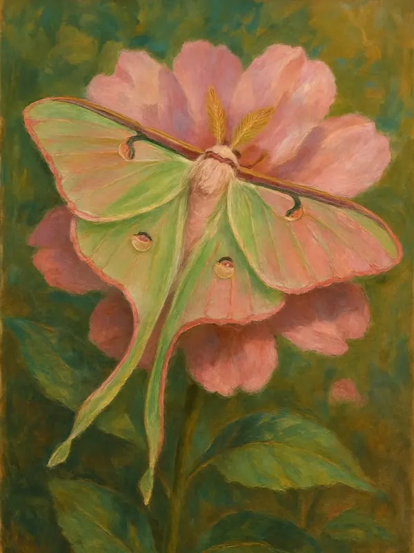 Trusted Brand Moth On Pink Rose