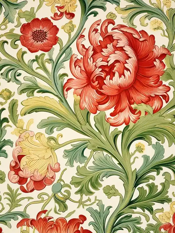 Floral Wallpaper 281 Luxury