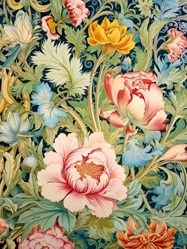 Worldwide Shipping William Morris Wallpaper 142