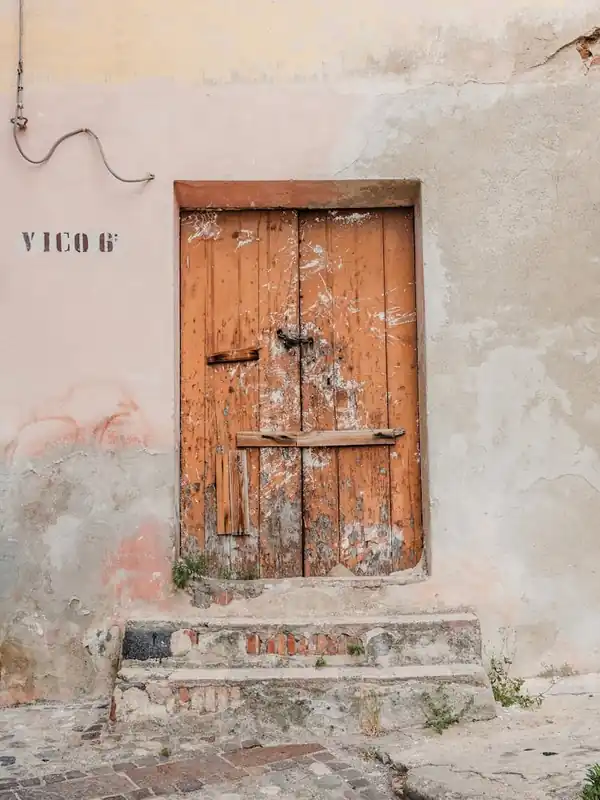 Old Wooden Door At Vico 6 In Italy Place Order