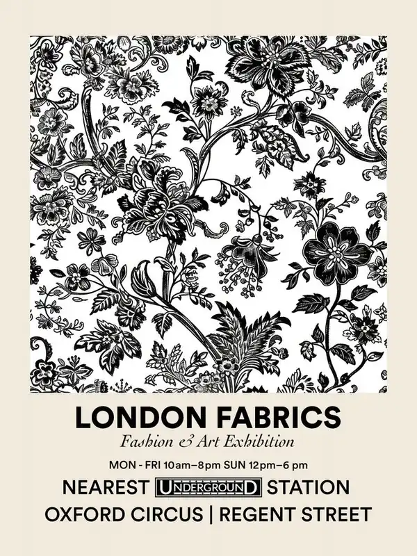 Top Rated Poster Fern Frost Bloom London Fabrics Floral Pattern 5