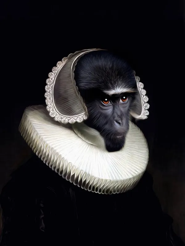 Histerious Hella The Monkey Pet Portraits Professional Grade