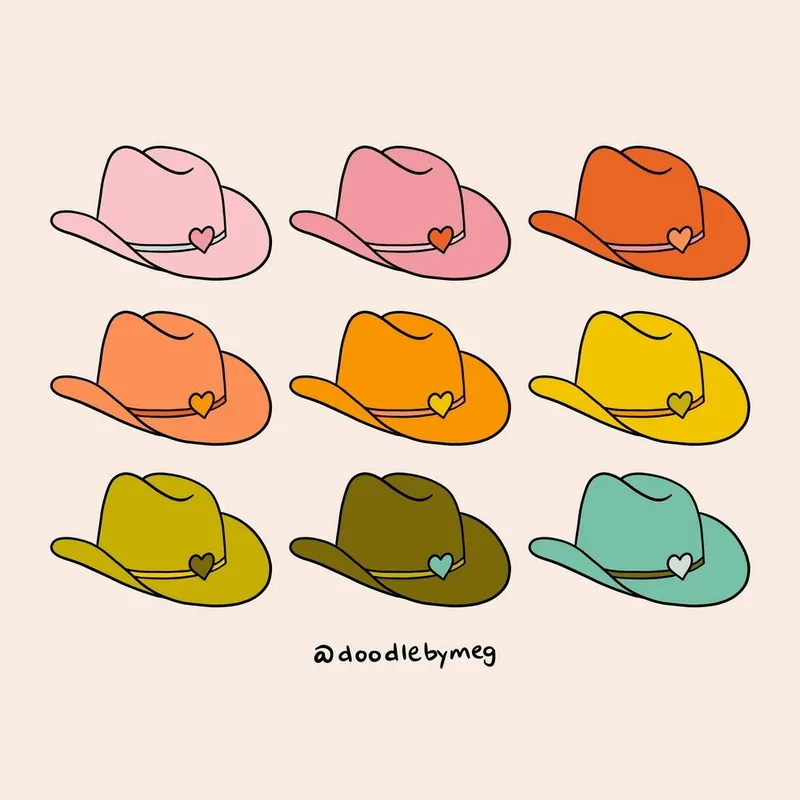 Rainbow Cowboy Hats Weekend Sale