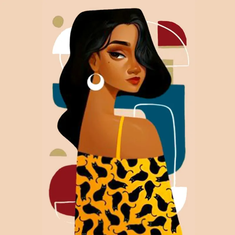 Bulk Order Afro-American Woman