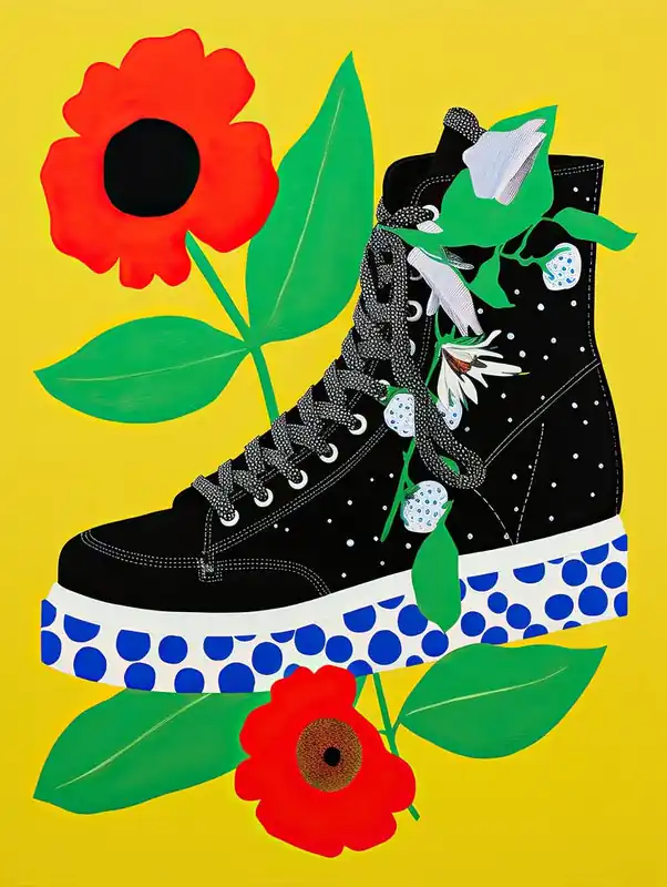 Top Pick Floral Footwear Fiesta: Shoes Adorned with Daisies and Poppies