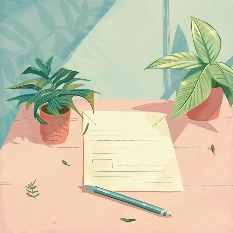 Letter And Plants Holiday Sale