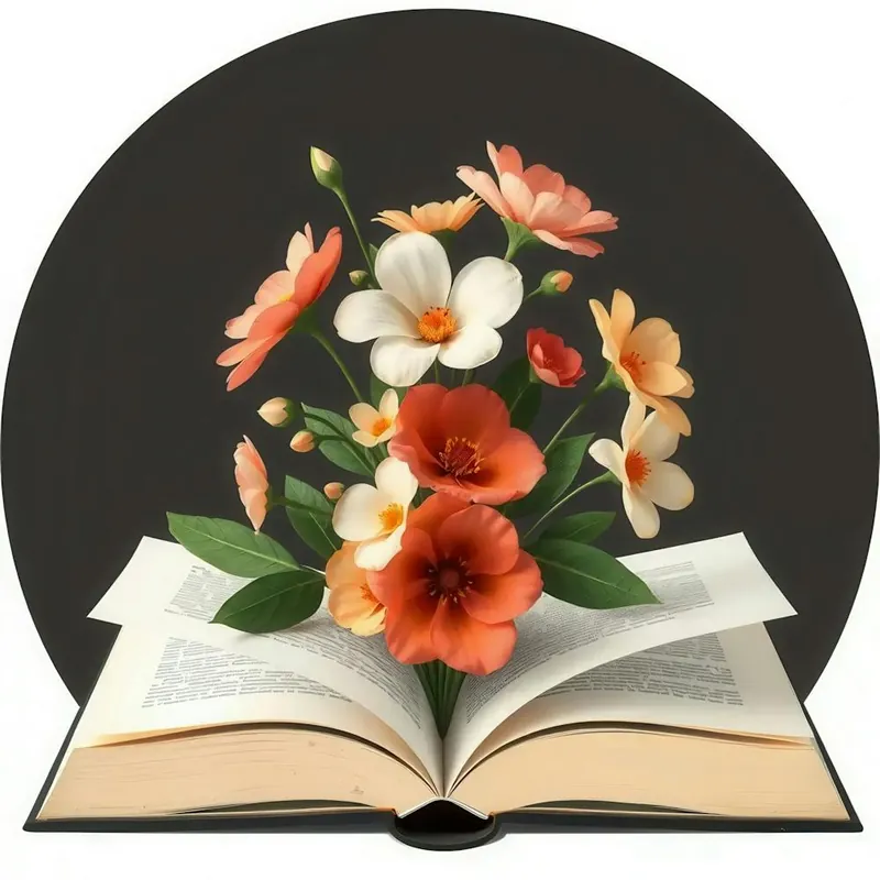 Open Book With Flowers 4 Limited Offer