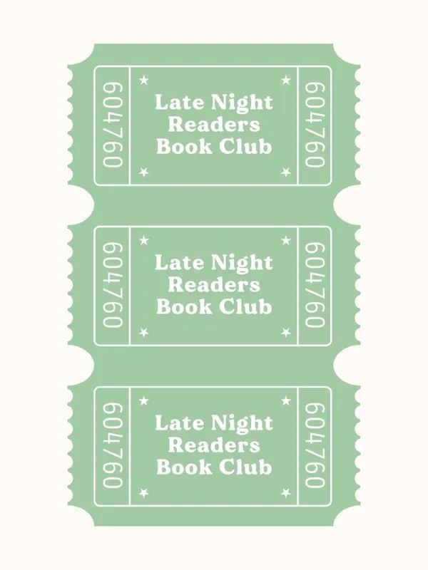 Late Night Readers Club Green Poster Instant Buy