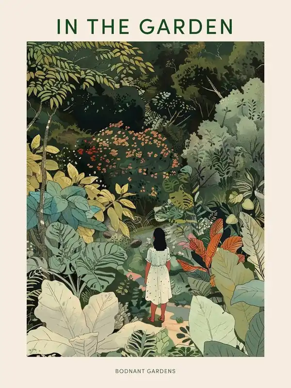 New Arrival In The Garden Poster Bodnant Gardens 2