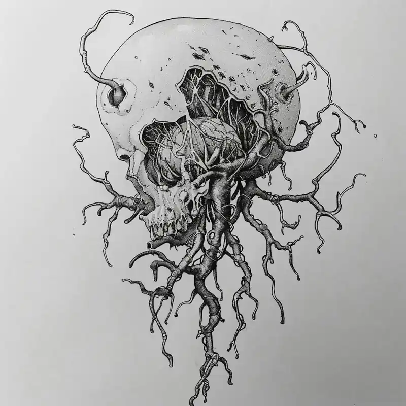 Buy Online Skull With Roots