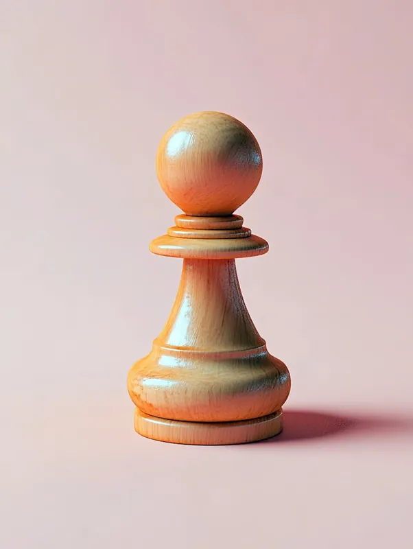 Chess Piece On A Pink Background Reduced Price